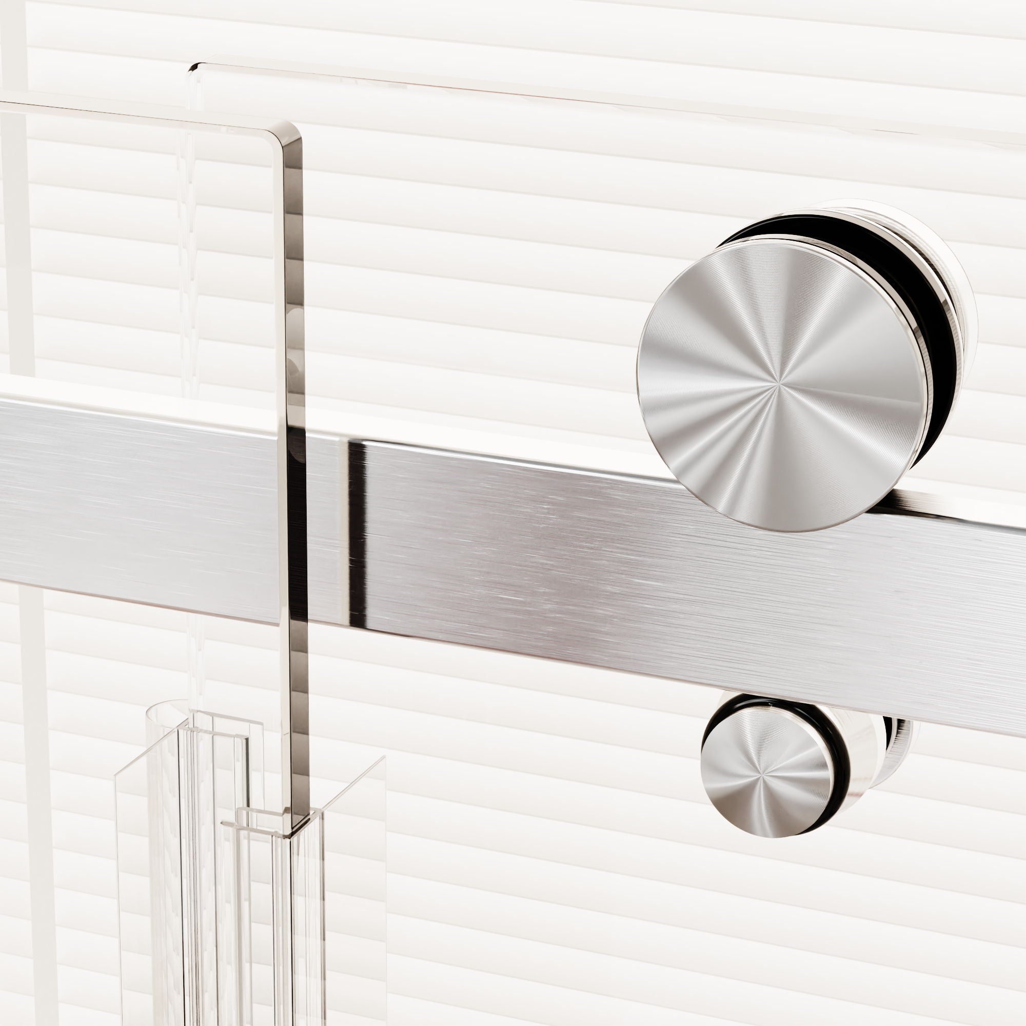 Frameless Single Sliding Shower Door, Sgcc Tempered Glass, Reversible