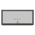 Heavy Duty Metal Wall Mounted Tool Storage Cabinet Steel Metal Garage Storage Cabinet - Black / Gray