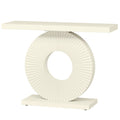Modern Console Table With Sculptural Geometric Base