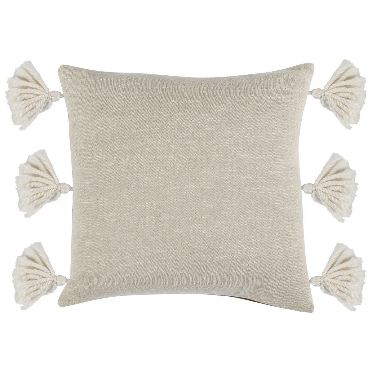 Ezekiel - DV Vegan Leather Pillow - Brown