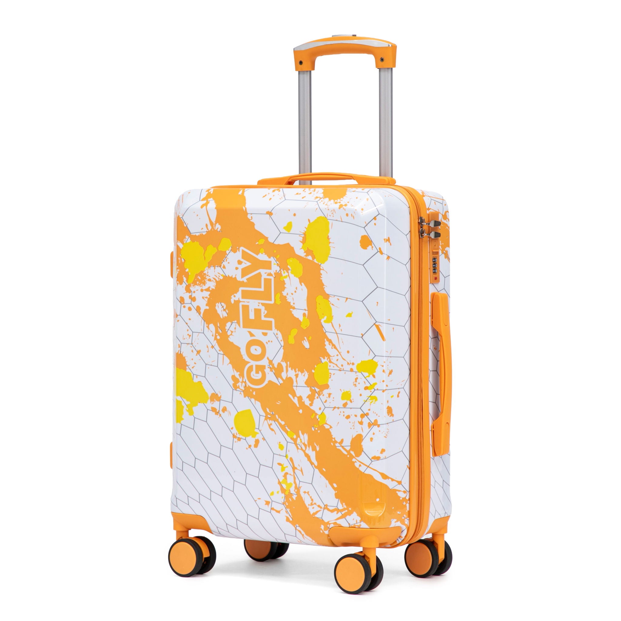 3 Piece With Combination Lock And Silent Wheels