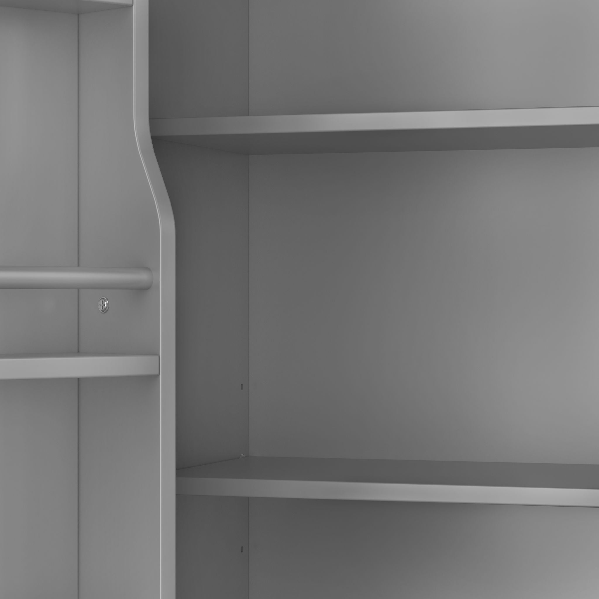 Tall Freestanding Bathroom Storage Cabinet With Adjustable Shelf, 2 Door Design