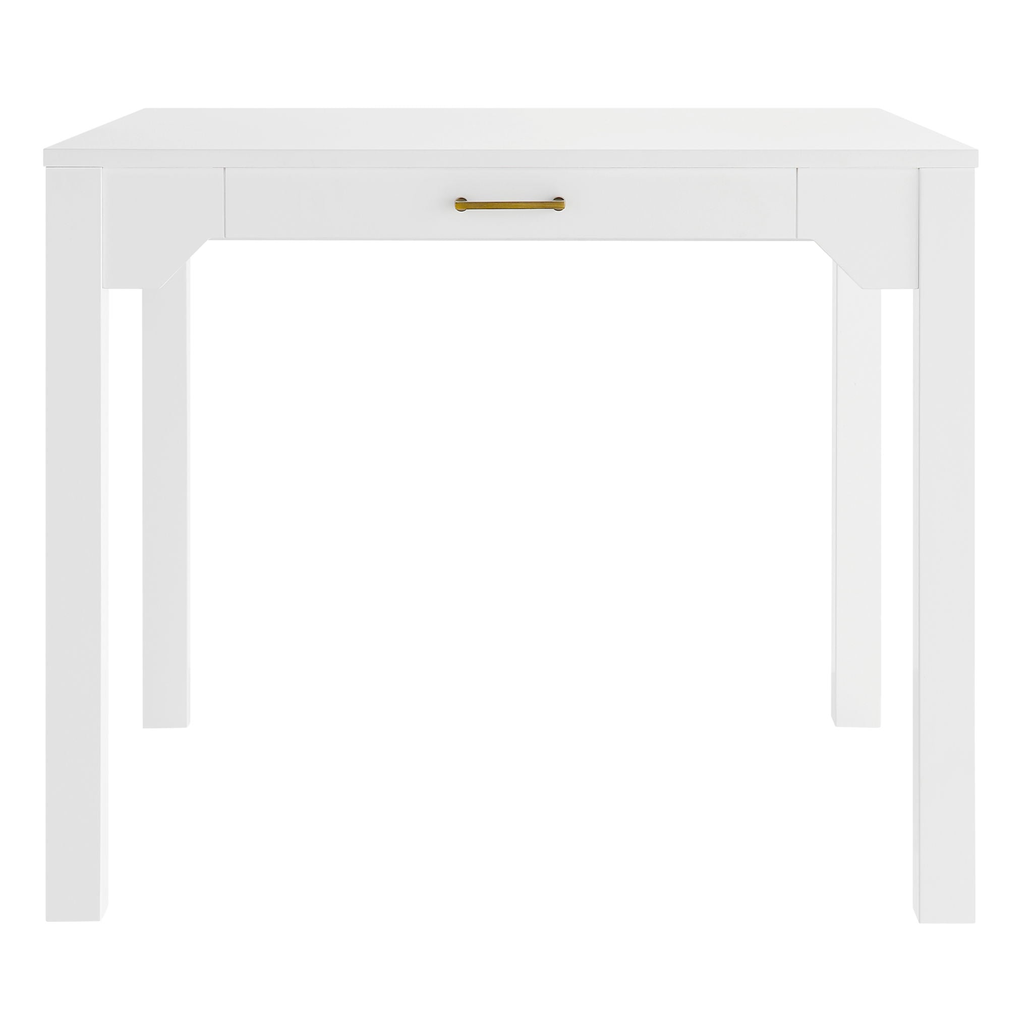 Alleyville - Square Dining Table With Storage Drawer - White
