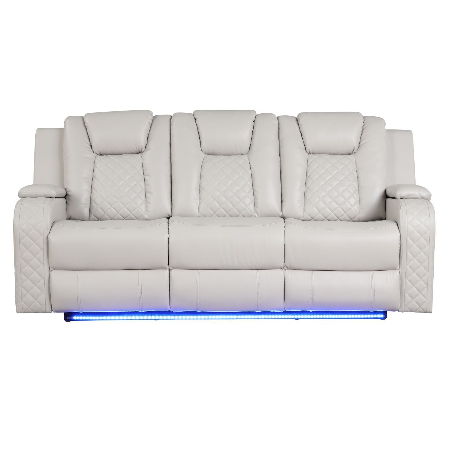 Benz - LED & Power Recliner With Adjustable Headrests And Ambient LED Lighting
