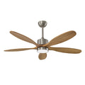 Ceiling Fan With Lights Quiet DC Motor Ceiling Fans 6 Speed Levels - Nickel