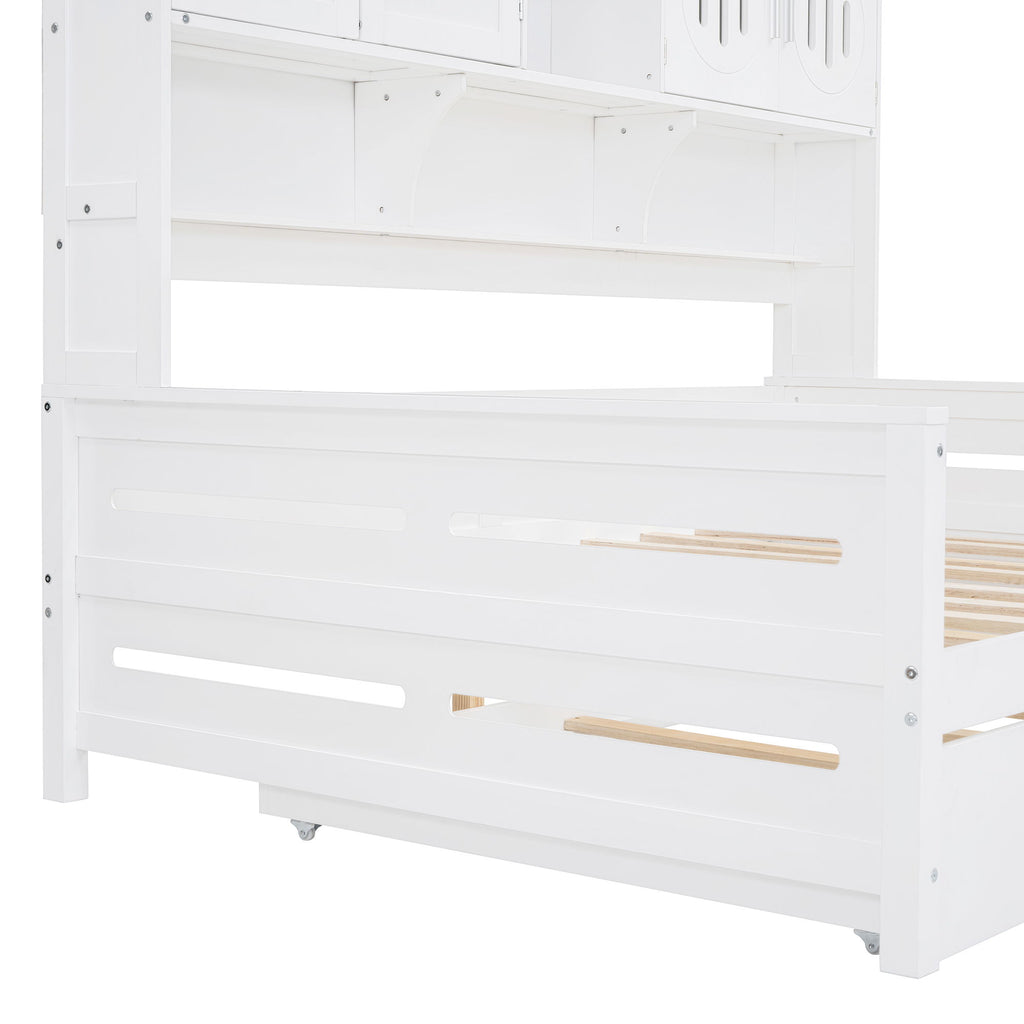 Daybed & All-In-One Cabinet And Shelf