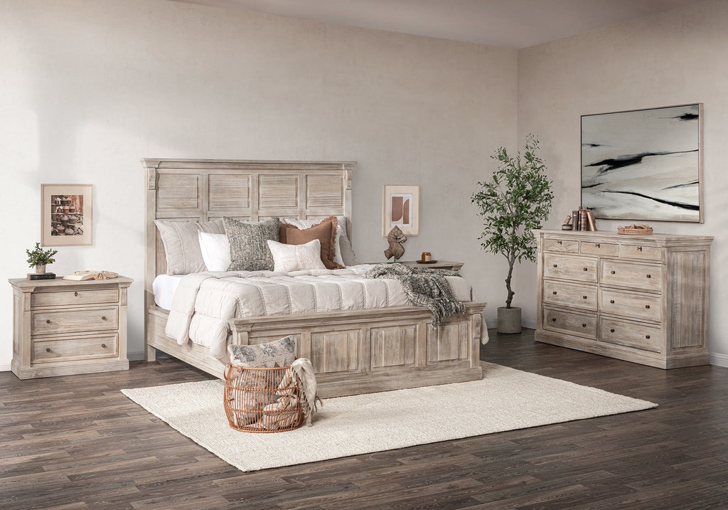 Adelaide - 9 Drawer Dresser - Natural Cream Wash