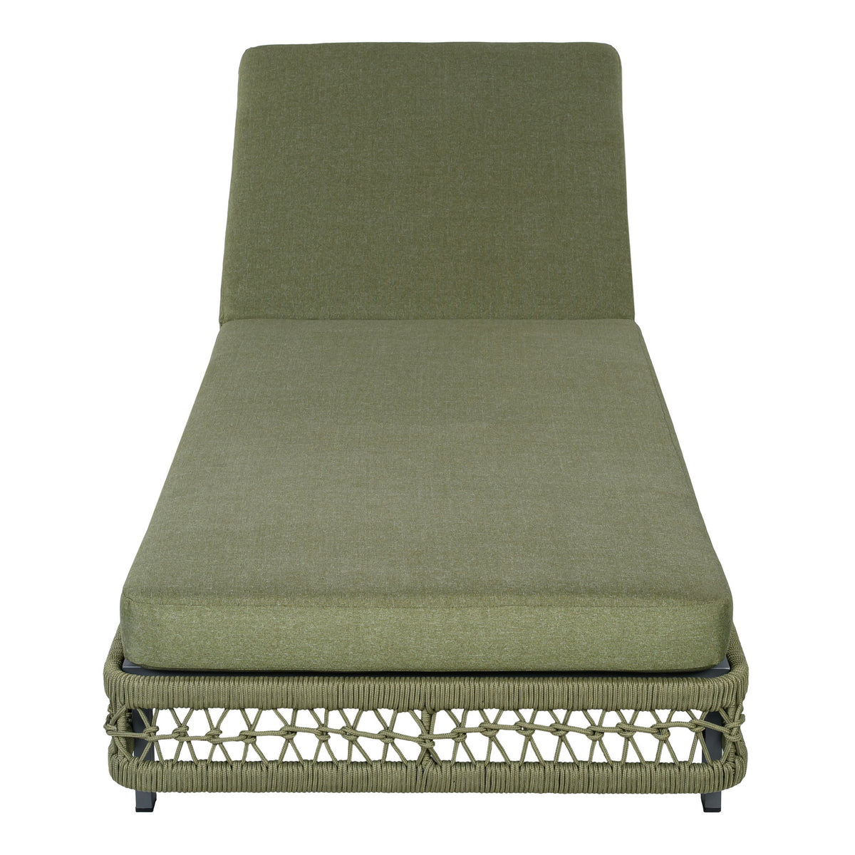 Outdoor Chaise Lounge & Wheels, 5 Position Adjustable Backrest