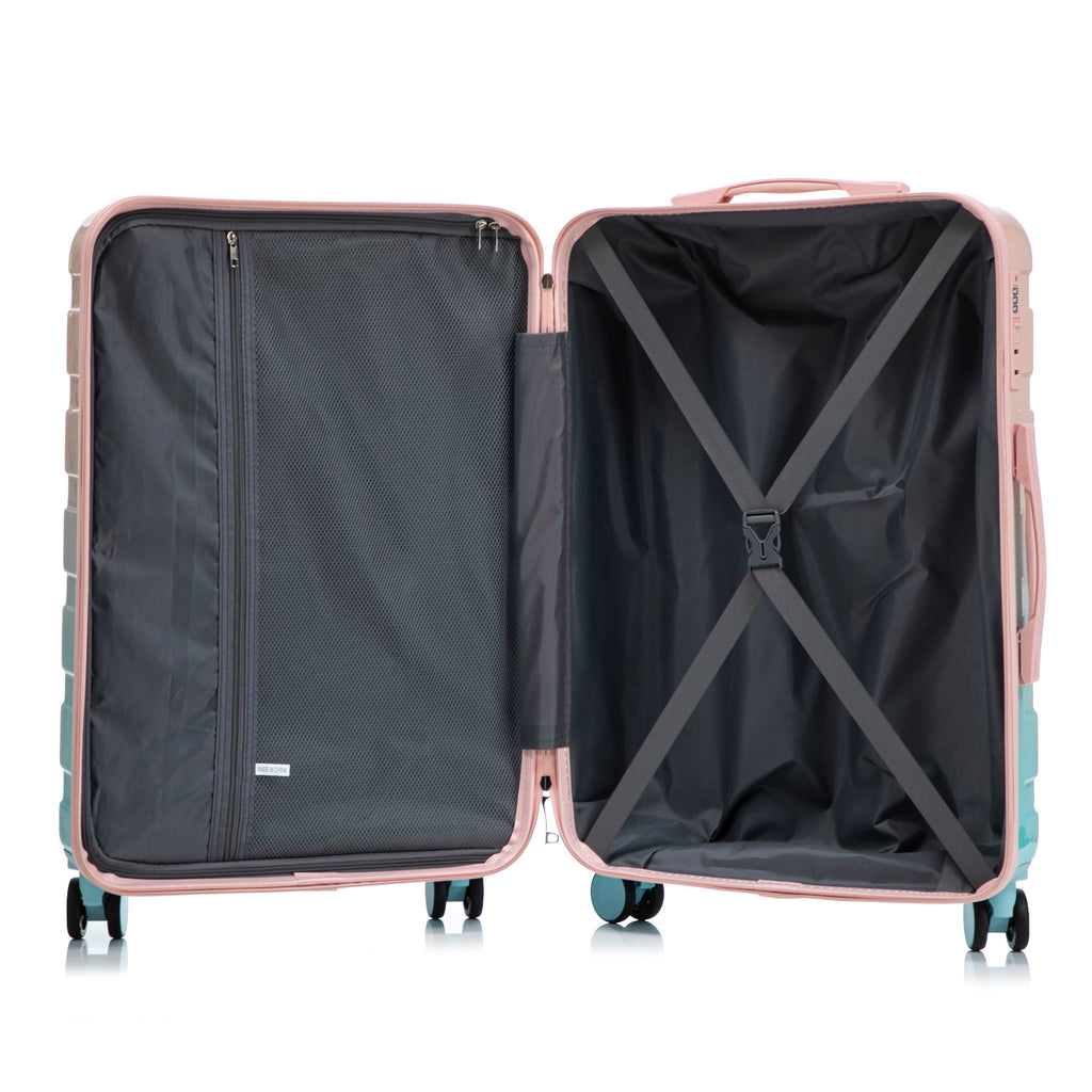 Luggage Set 20" /24" /28" With Combination Lock And Silent Wheels