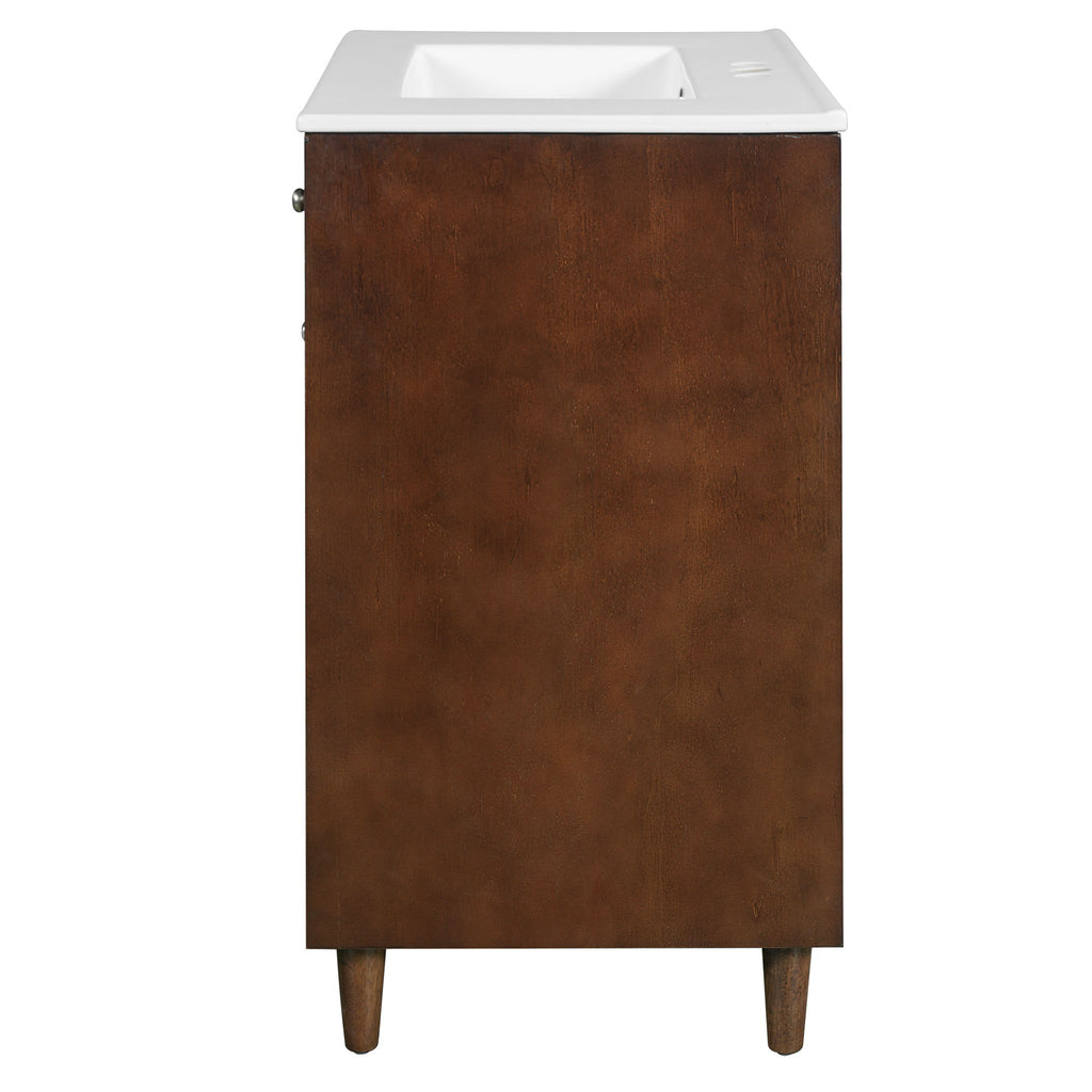 Modern Bathroom Vanity With Sink, Cabinet With Adjustable Shelf