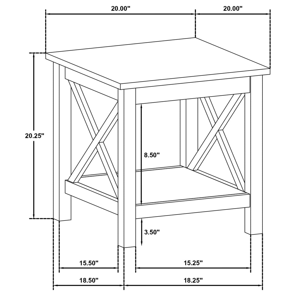 Slater - Table Set With X-Frame Design