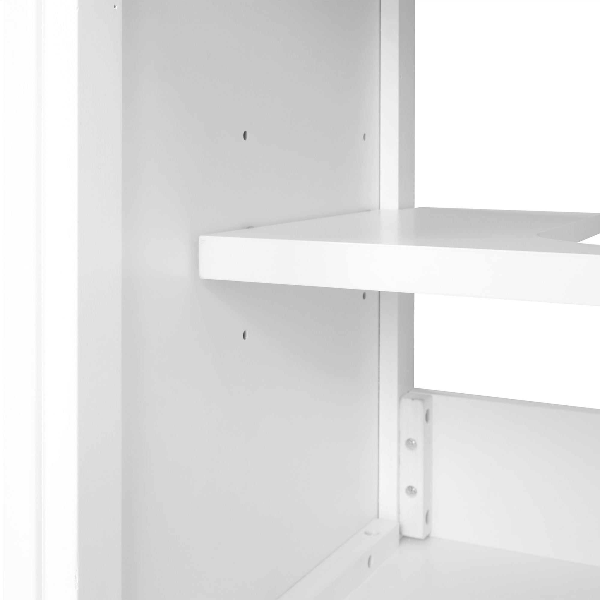 20" Bathroom Vanity With Sink, Soft Closing Cabinet Door, Adjustable Shelf & Storage Rack - White