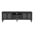 TV Stand For TVs Up To 75", Entertainment Center Media Console For Living Room - Black
