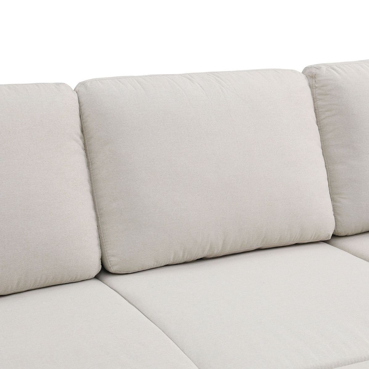 Extra Wide U - Shape Convertible Sleeper Sofa Bed With Dual Storage Ottoman