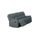 Modern Contemporary Style Recliner Sofa With Plush Armrest And Headrest