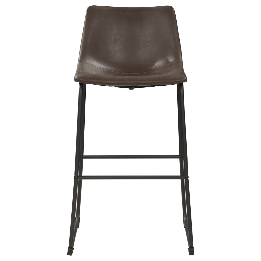Armless Bar Stool (Set of 2) - Brown