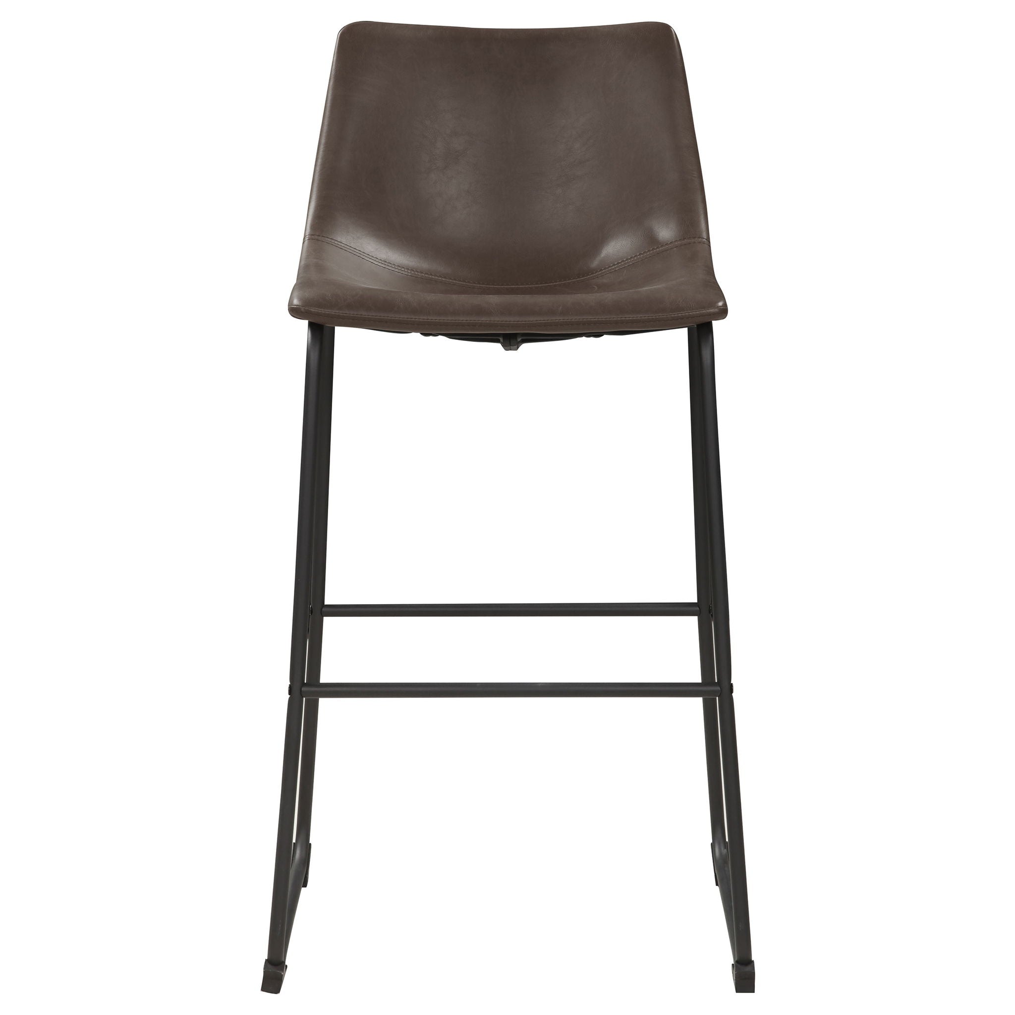 Armless Bar Stool (Set of 2) - Brown