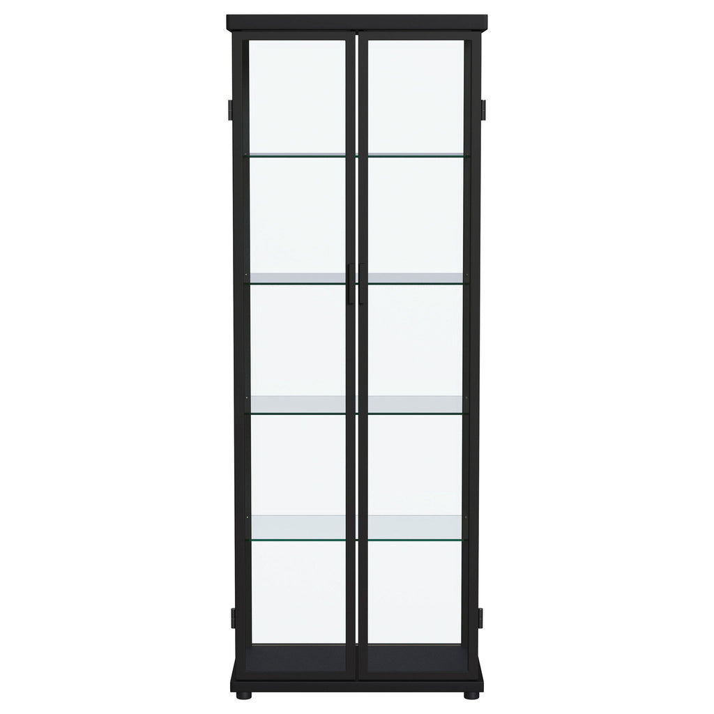Nevra - 4 Shelf Display LED Curio Cabinet