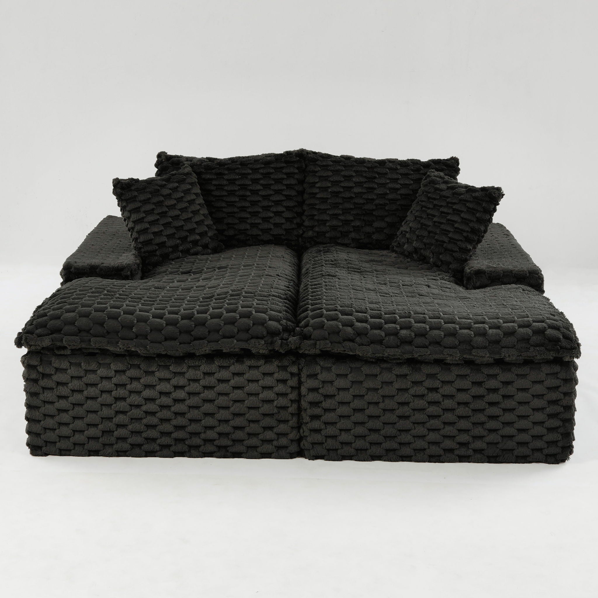 Double Chaise Lounge With Full Compressed Sponge