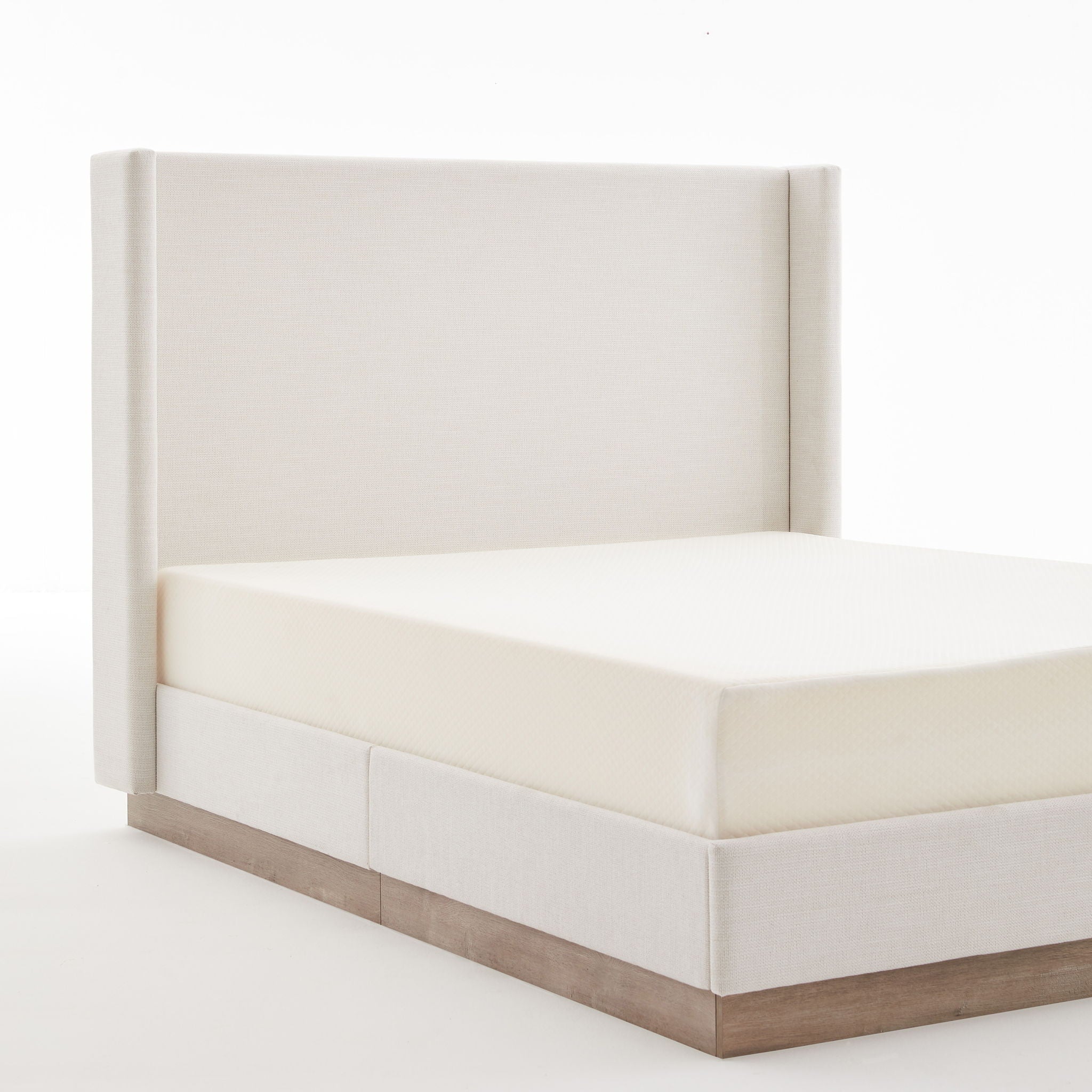 Hosford - Minimalist Upholstered Wingback Bed