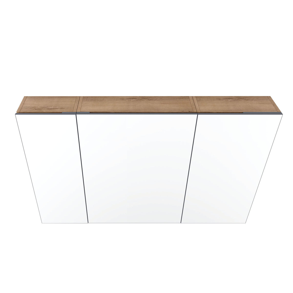 Wall Mounted Bathroom Cabinet With Adjustable Shelves Storage Cabinet - Imitative Oak