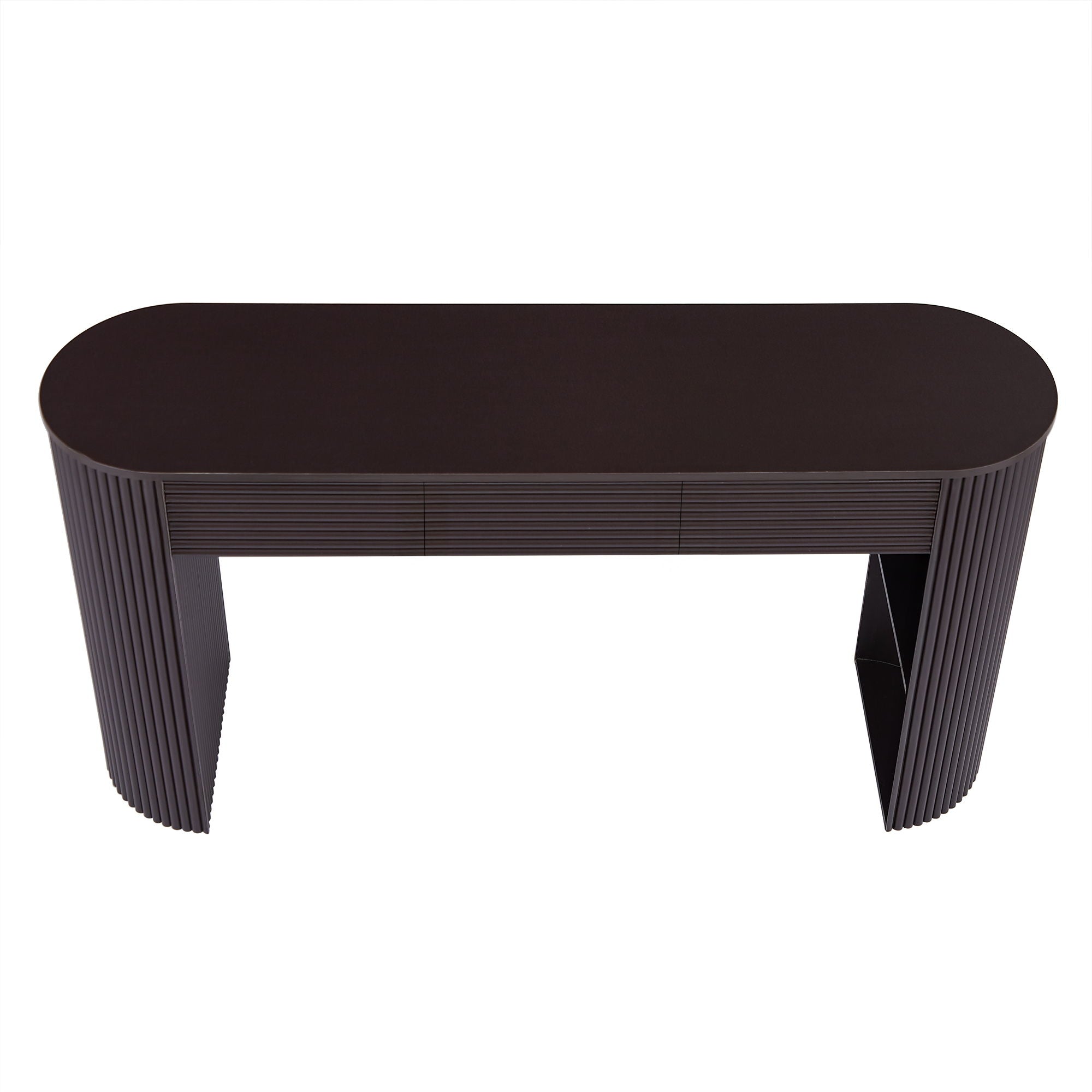 Retro Console Table With Storage, 3 Drawers