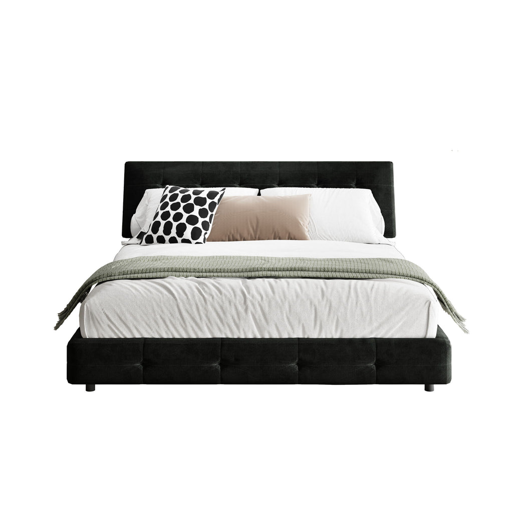 Tufted Headboard With Extra-Large Ultra-Soft Cloud Pillow Design