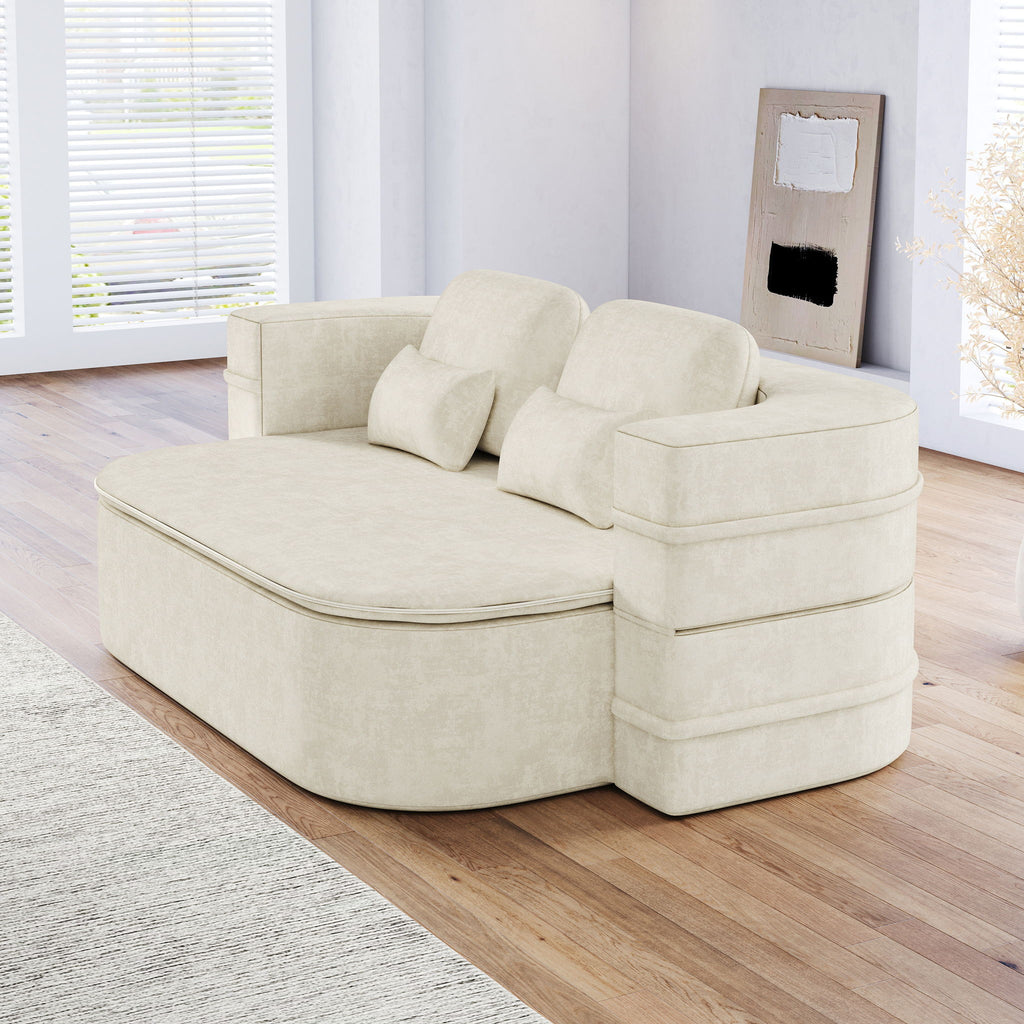 2 In 1 Foldable Sofa Bed With Multi Functional Blanket, Floor Lounge Sofa