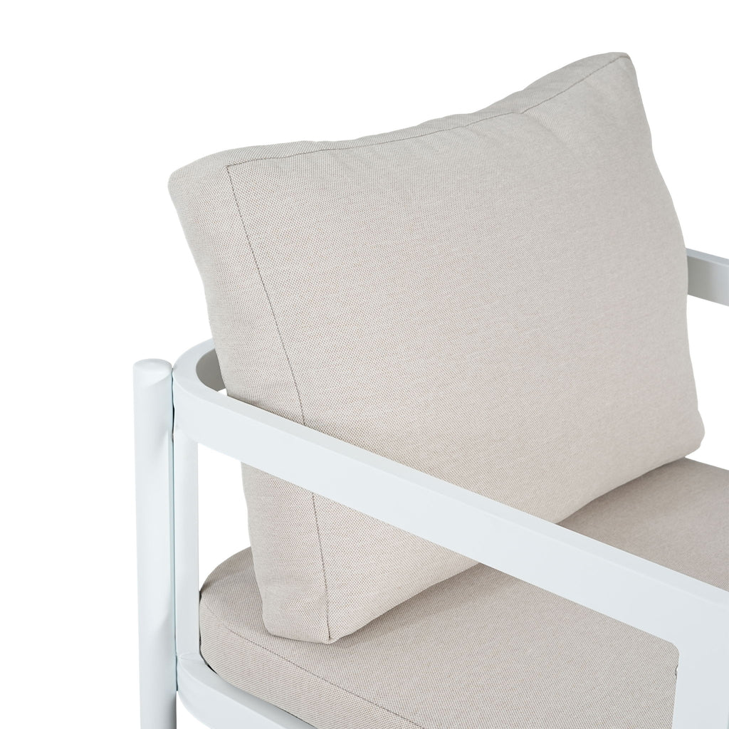All-Weather Outdoor Dining Chair (Set of 2) - Beige / White