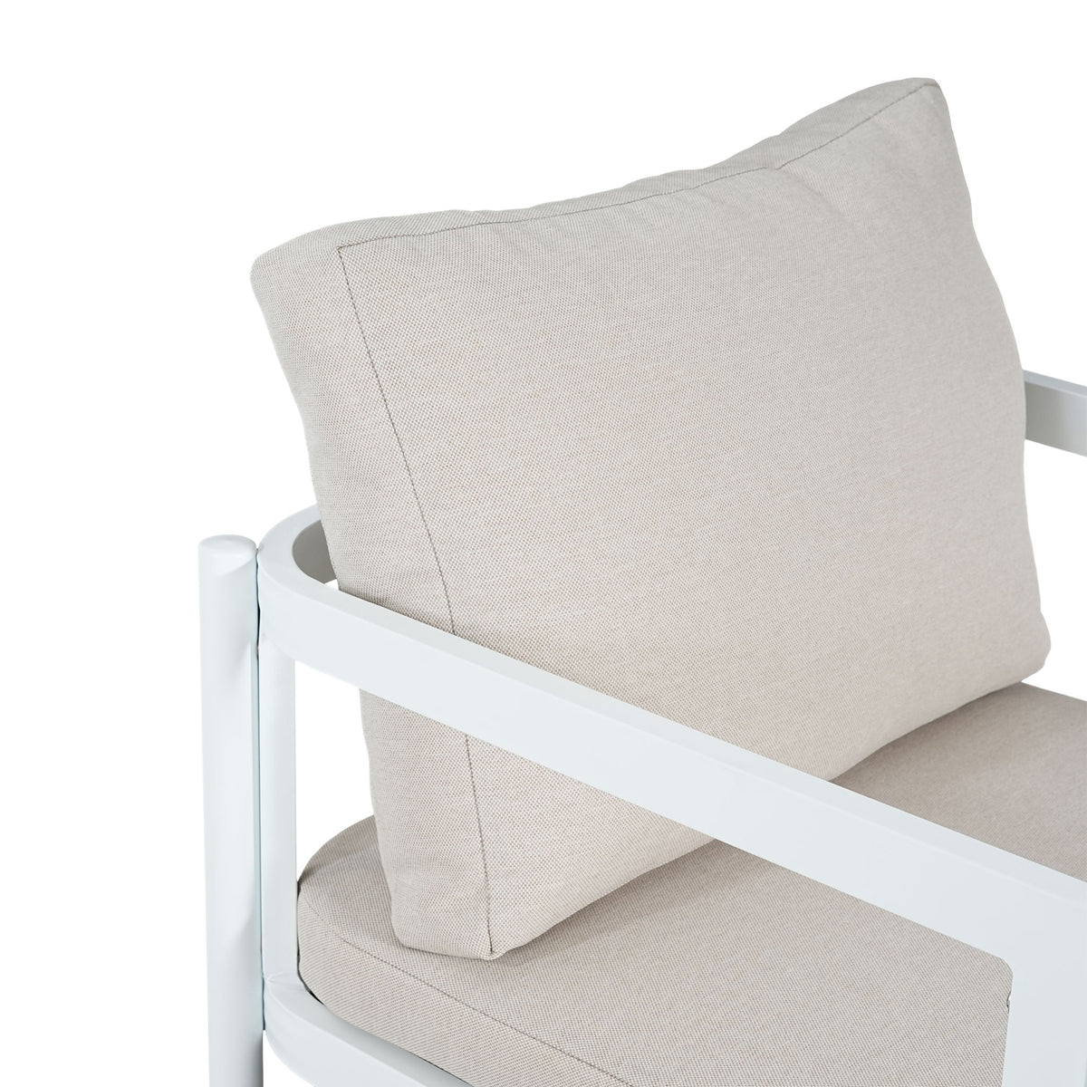 All-Weather Outdoor Dining Chair (Set of 2) - Beige / White
