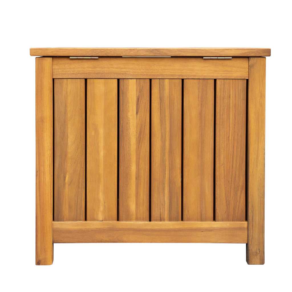 Portside - Wooden Deck Box 30 Gallons Storage Bench - Teak