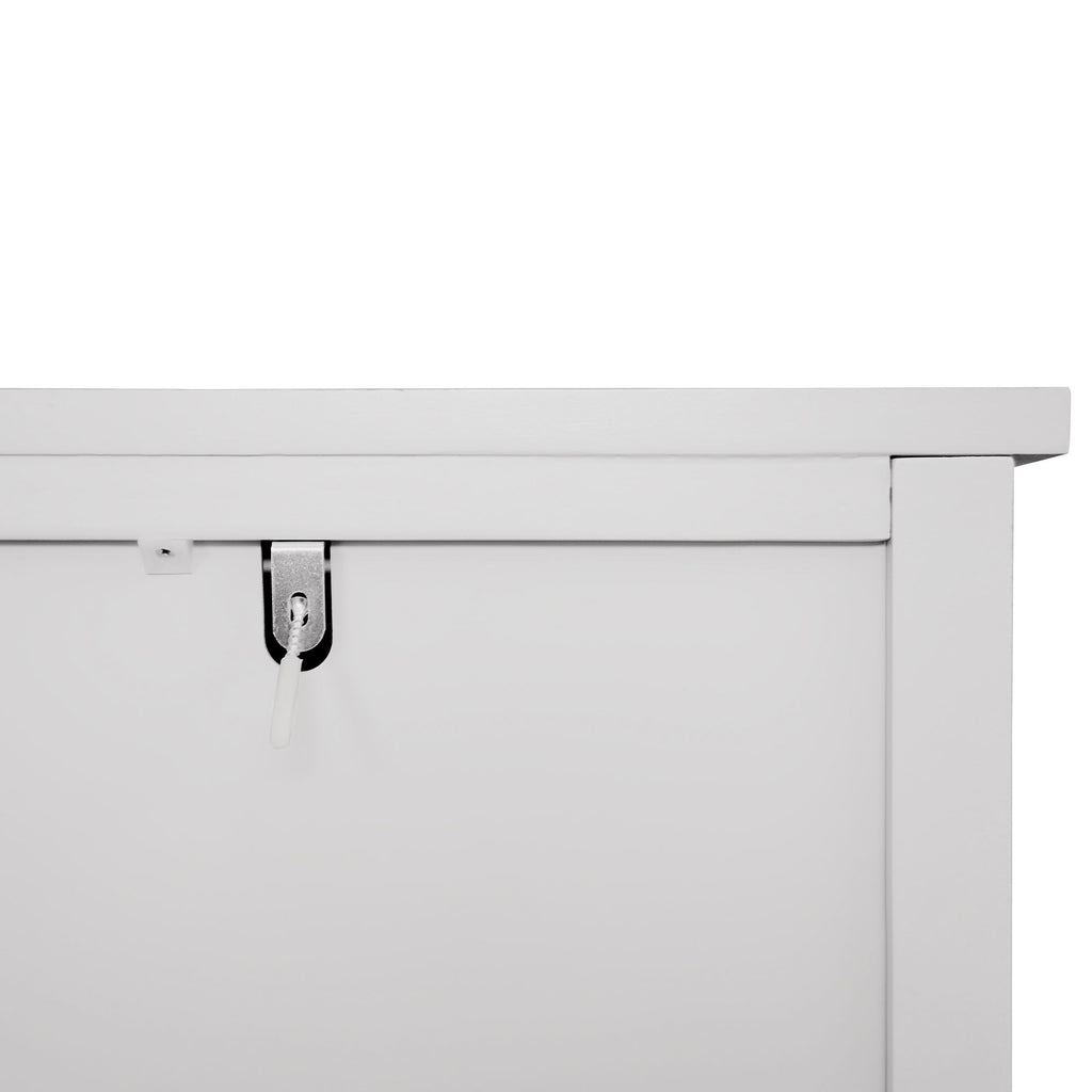 3 Drawer Cabinet, American Furniture, Suitable For Bedroom, Living Room - Light Gray