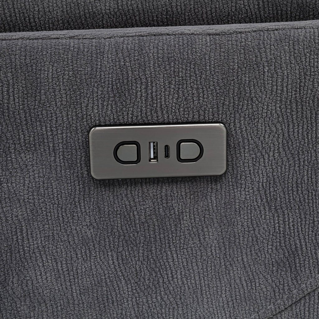 Beacon - Power Swivel Recliner With USB Charging And Adjustable Recline
