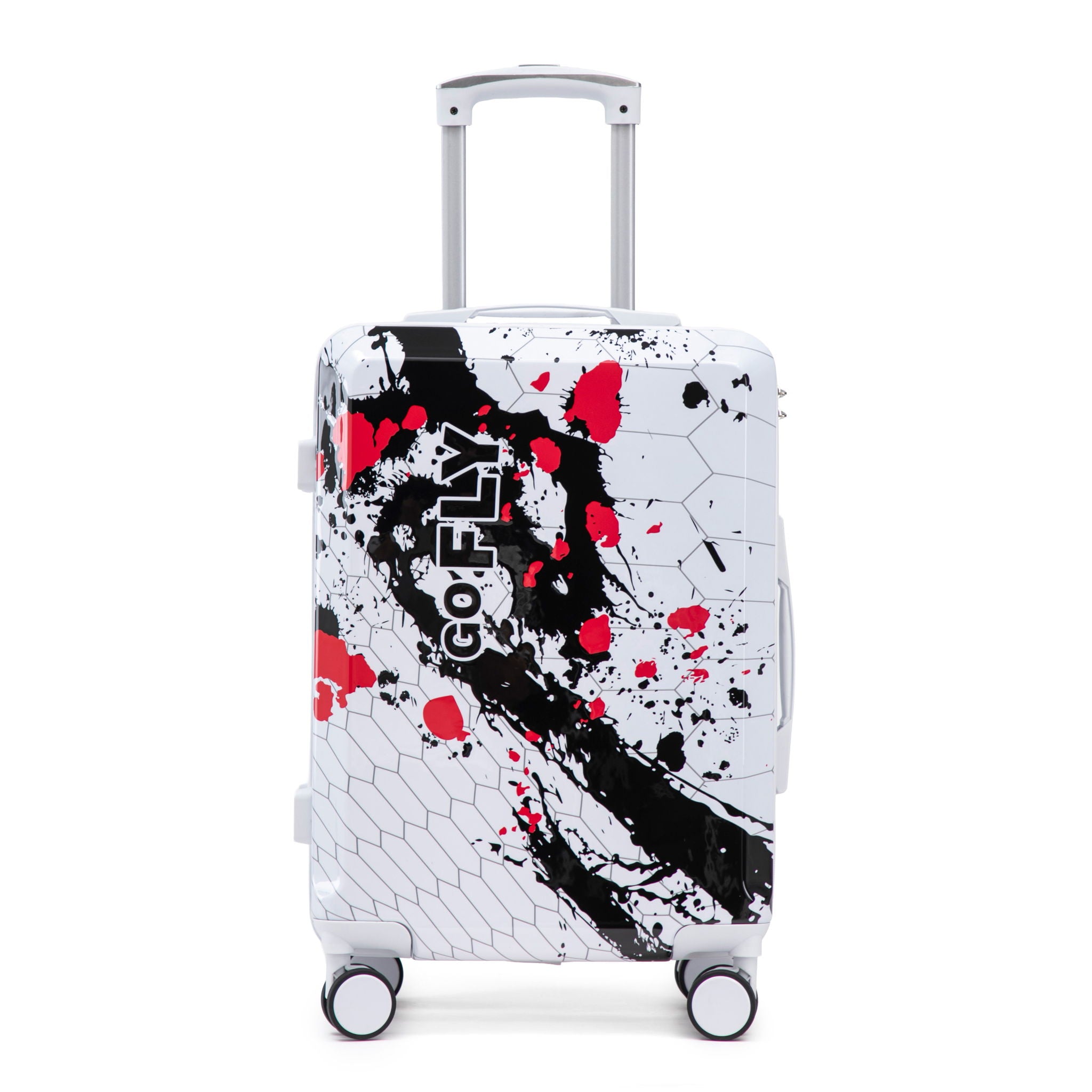 Luggage With Combination Lock, Lightweight Carry-On Suitcase