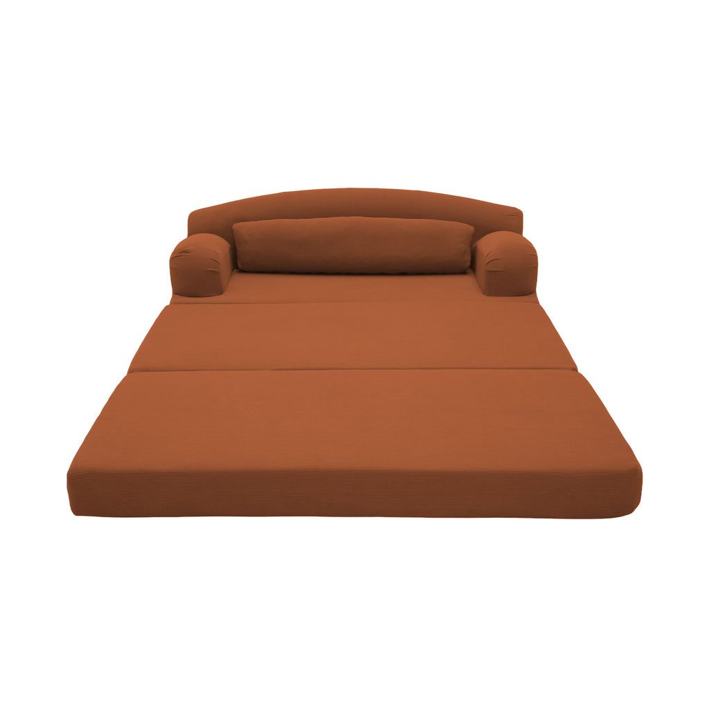 2 Seater Sofa Bed, Compact Foldable Floor Couch
