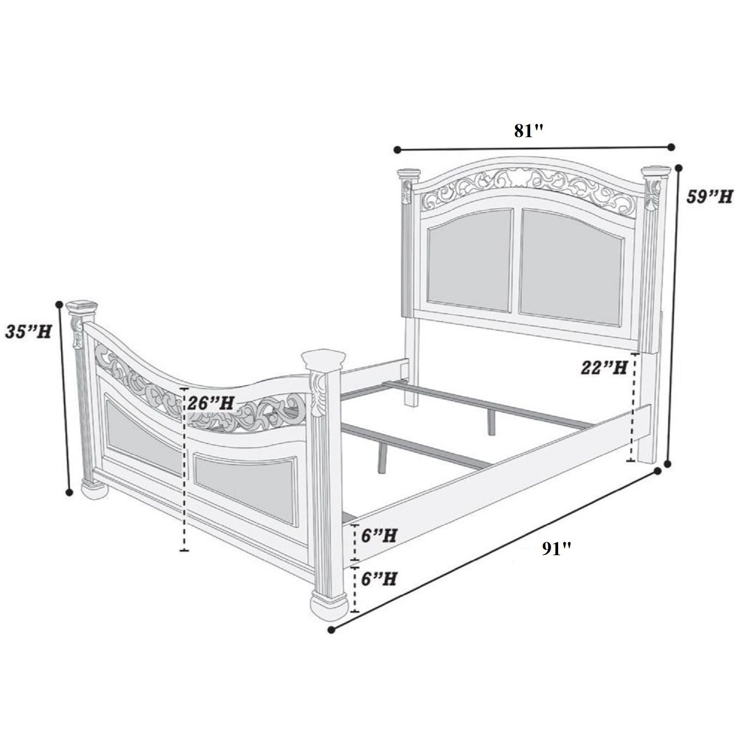 Bed Padded Headboard And Footboard