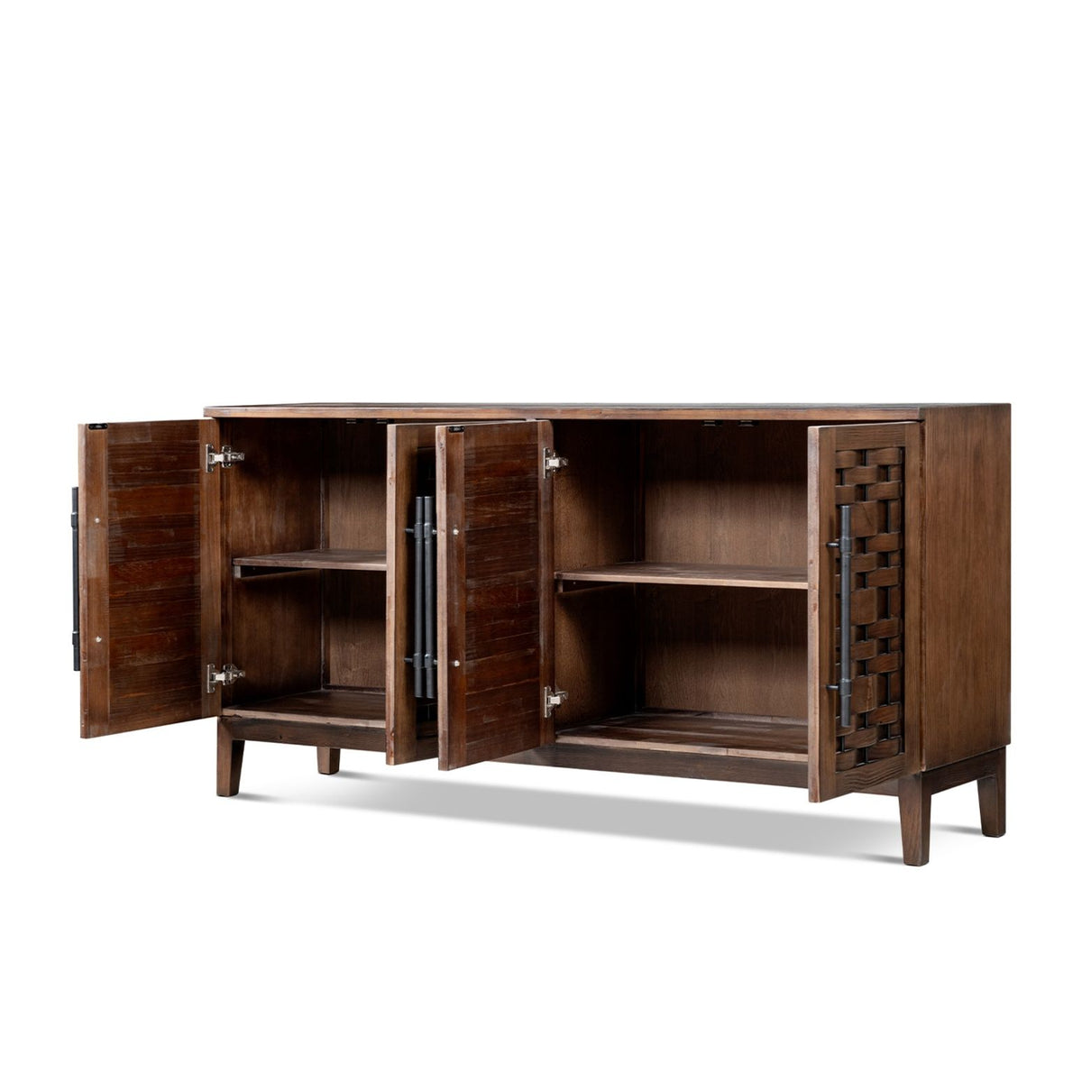 Koa - 4 Door Sideboard - Dark Brown