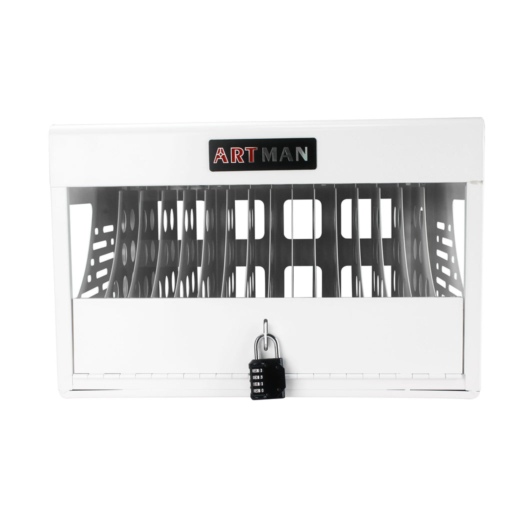 16 Bay Charging Cabinet For Laptop book, Locking Charging Station