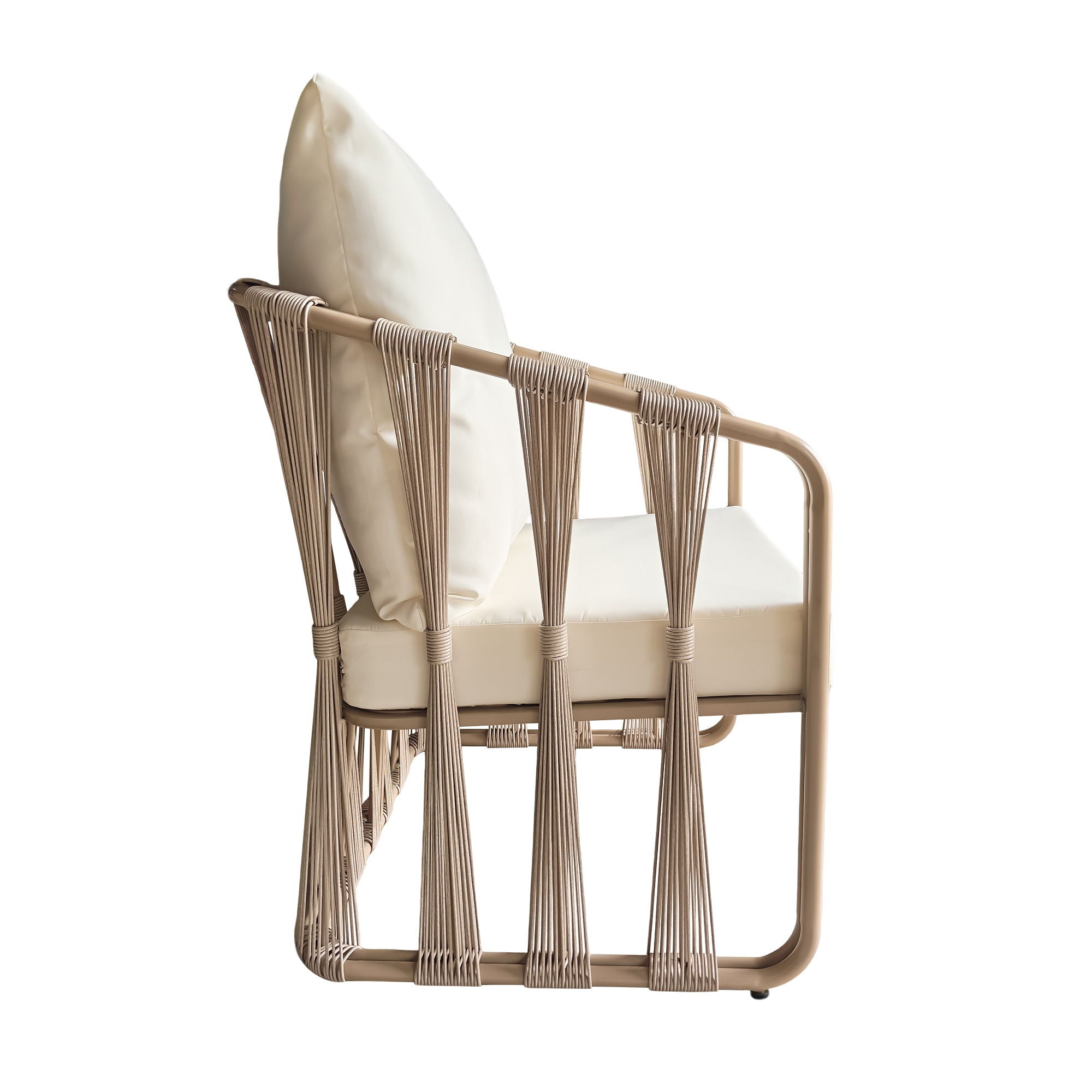 Chair With Cushion (Set of 2) - Beige