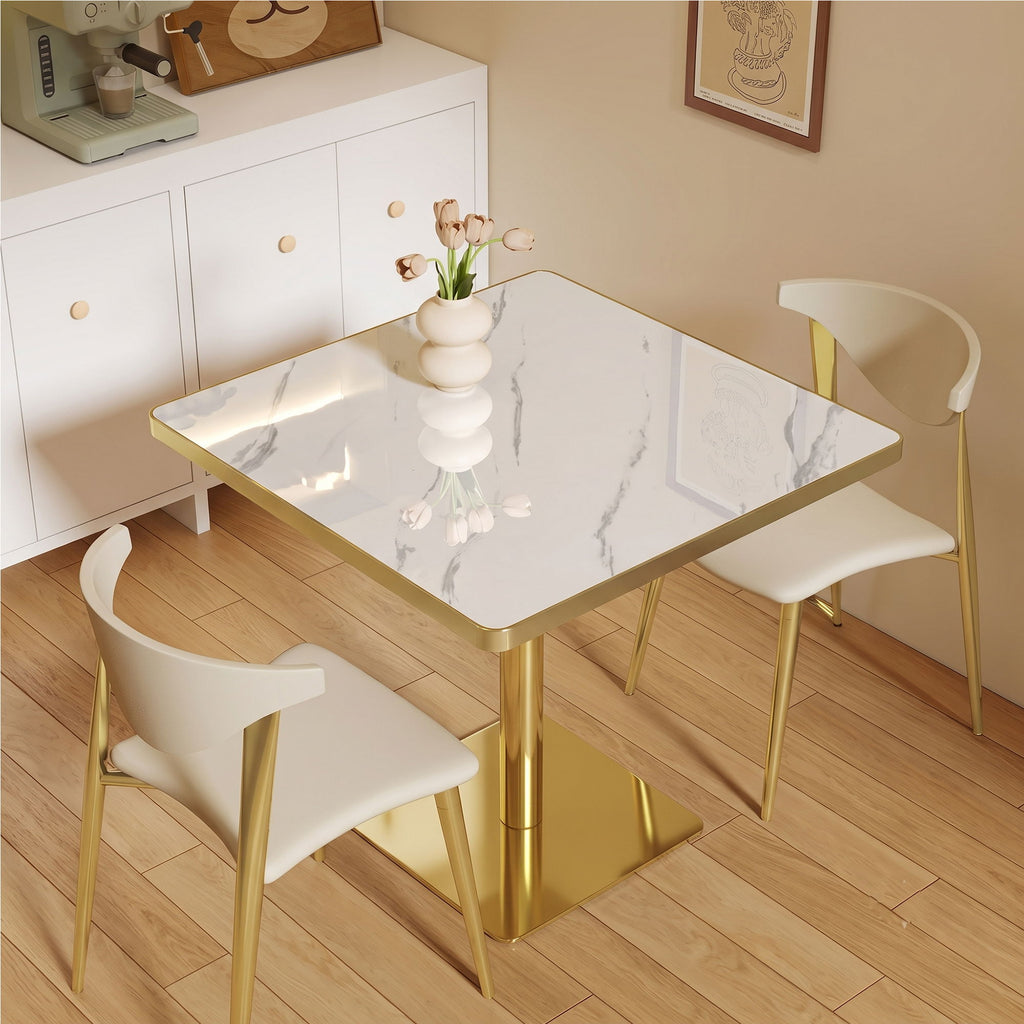 Square Small Kitchen Table With Pedestal Base