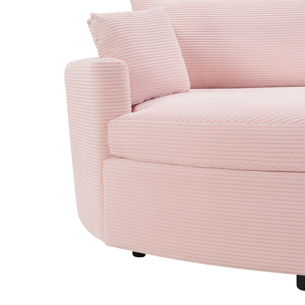 Oversized Double Chaise Lounge Sofa With USB Ports