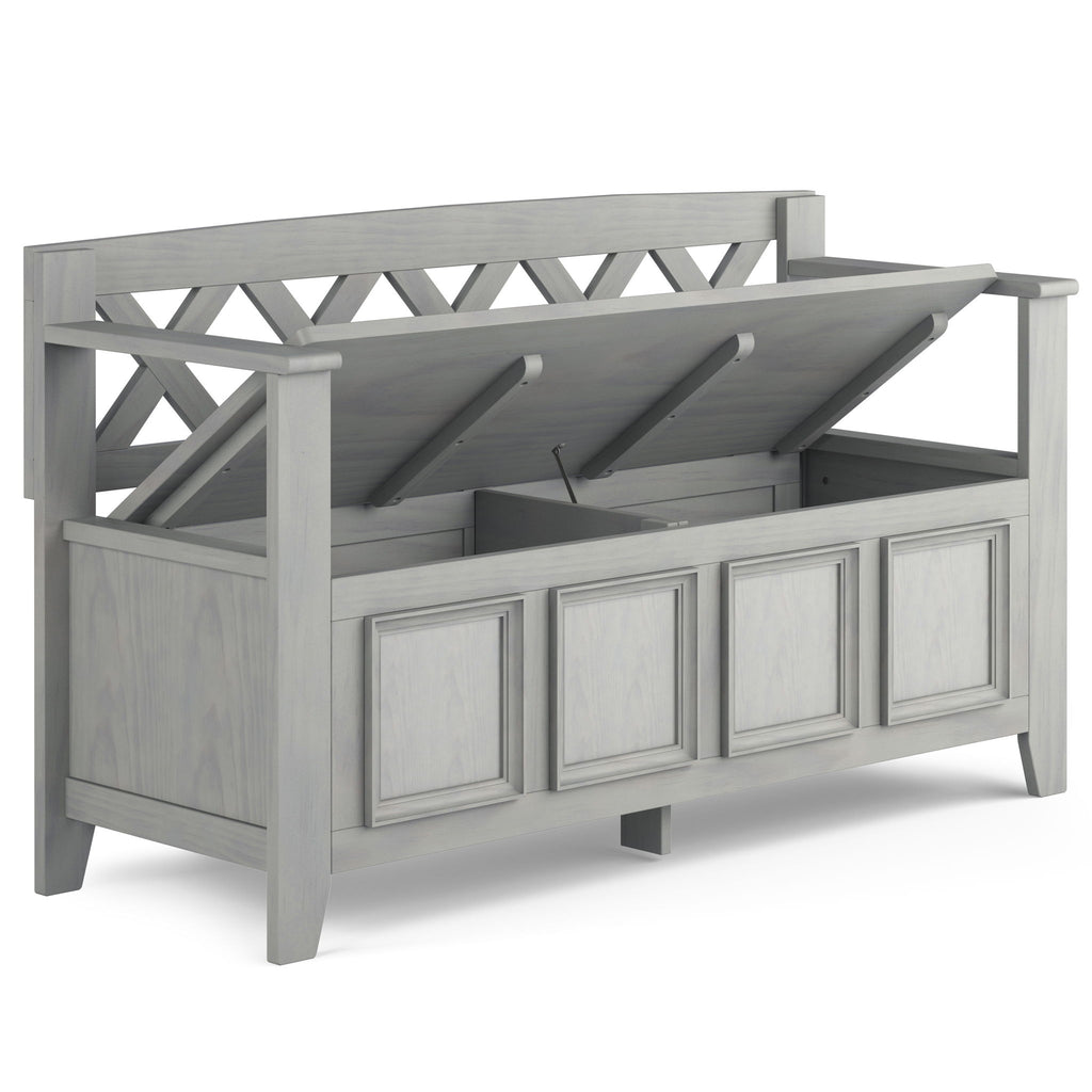 Amherst - Entryway Storage Bench - Gray