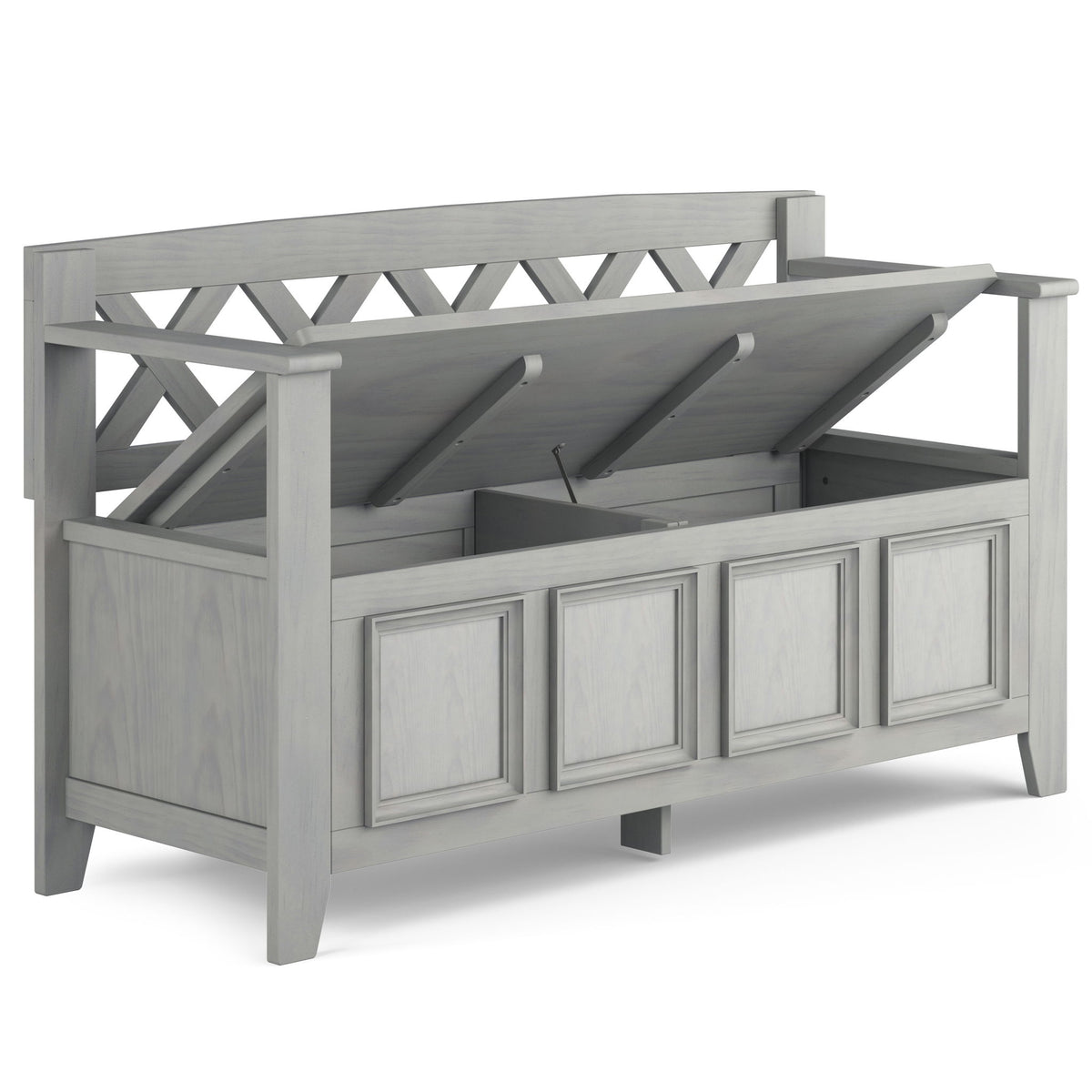 Amherst - Entryway Storage Bench - Gray
