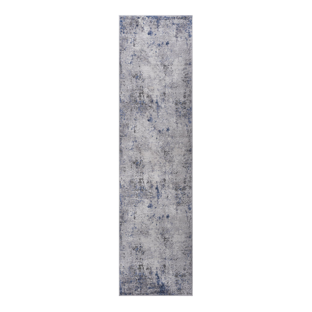 Marfi - 2' X 8' Abstract Runner Rug - Silver