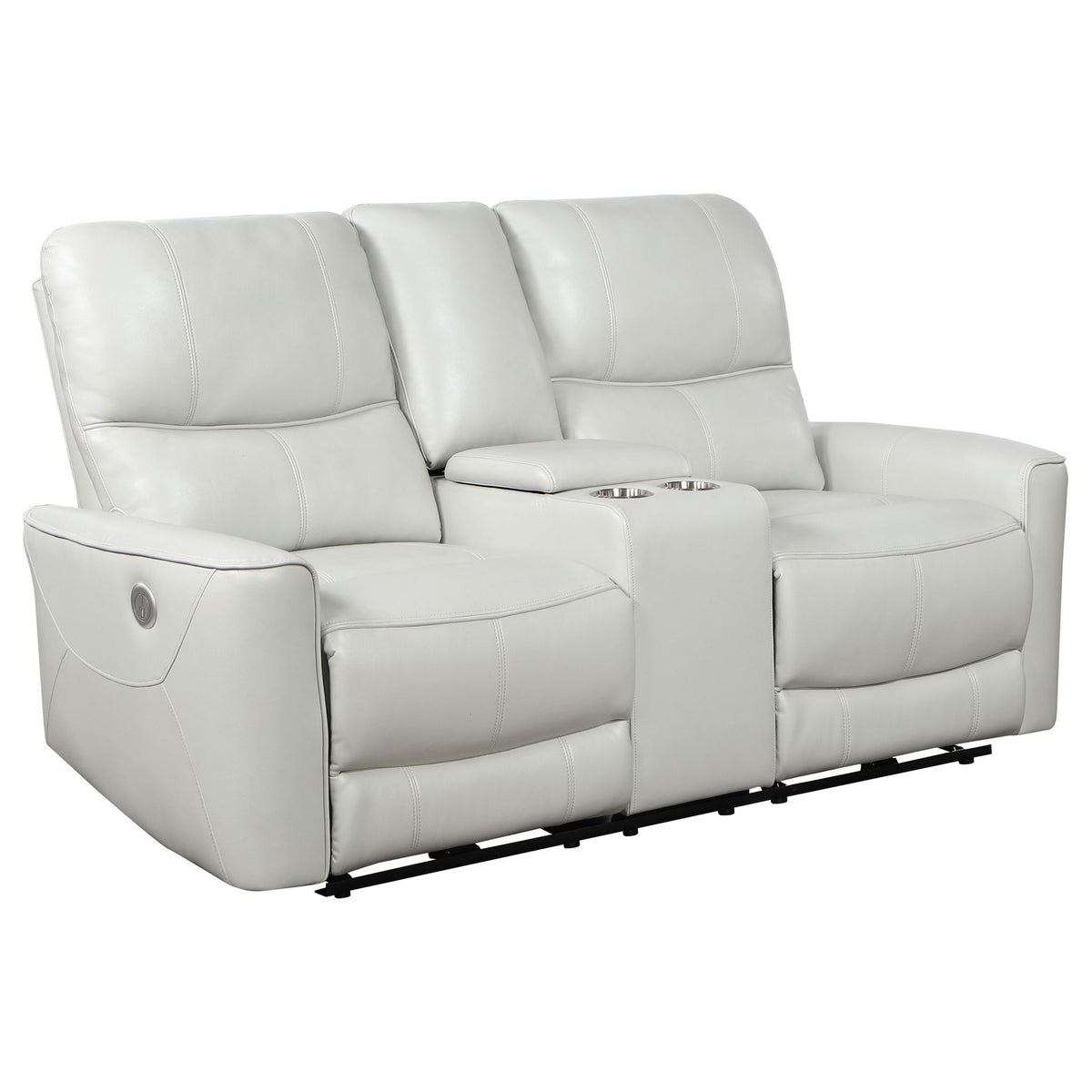 Amberly - 3 Piece Power Reclining Sofa Set - Light Gray