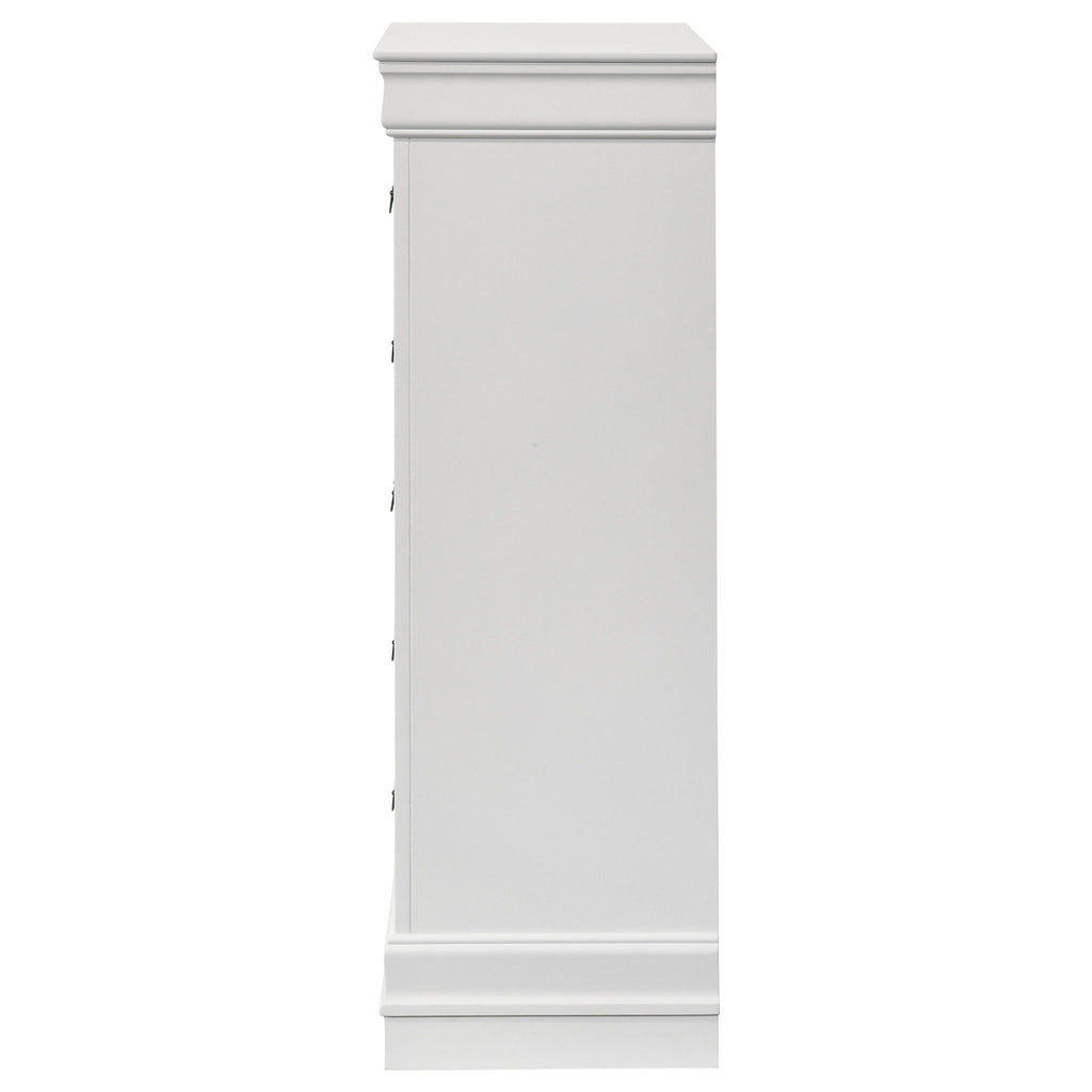 5 Drawer Bedroom Chest - White