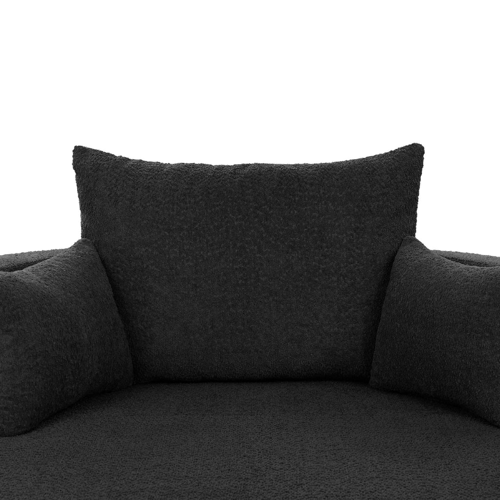 360° Swivel Chair Accent Barrel Chair With Removable Pillows