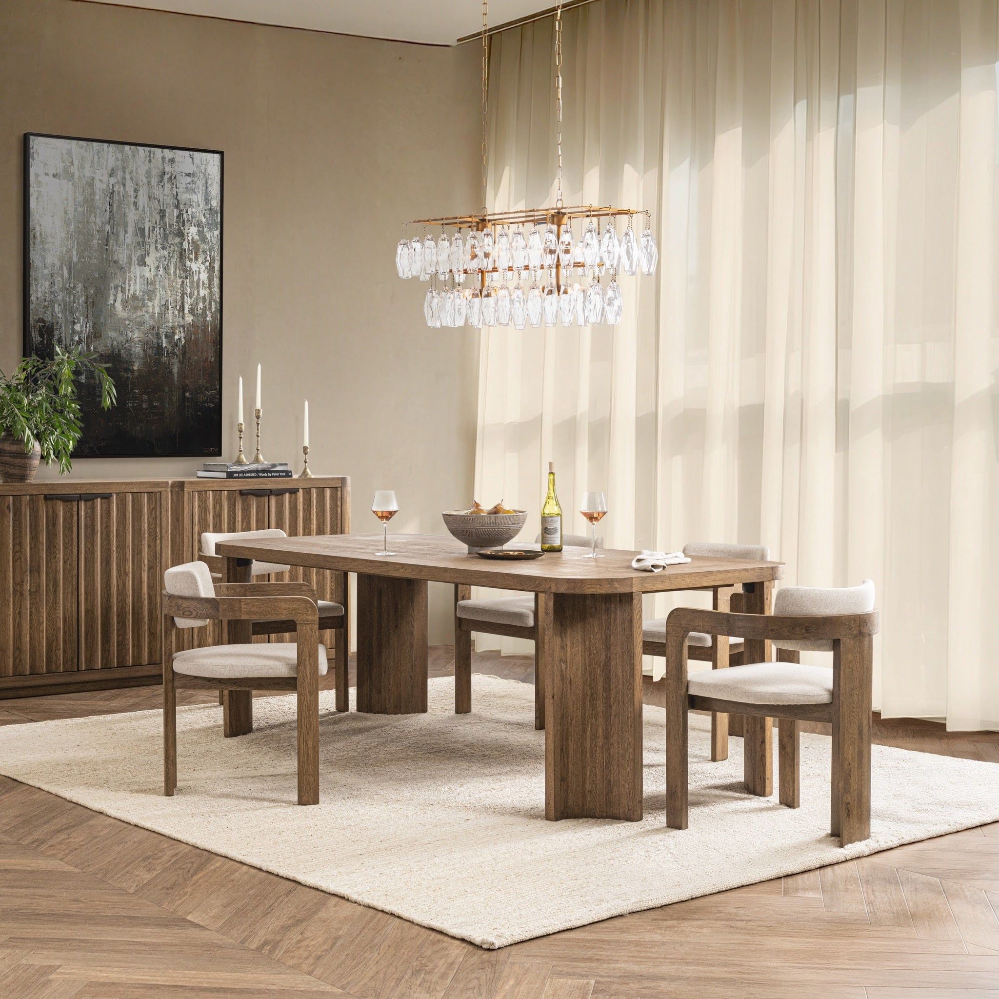 Labelle - Dining Table - Tan Oak