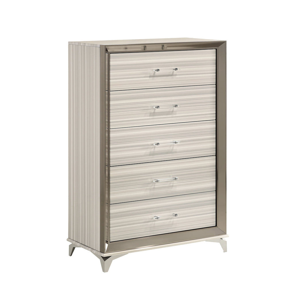Star - 5 Pieces Bedroom Set Modern Design With LED