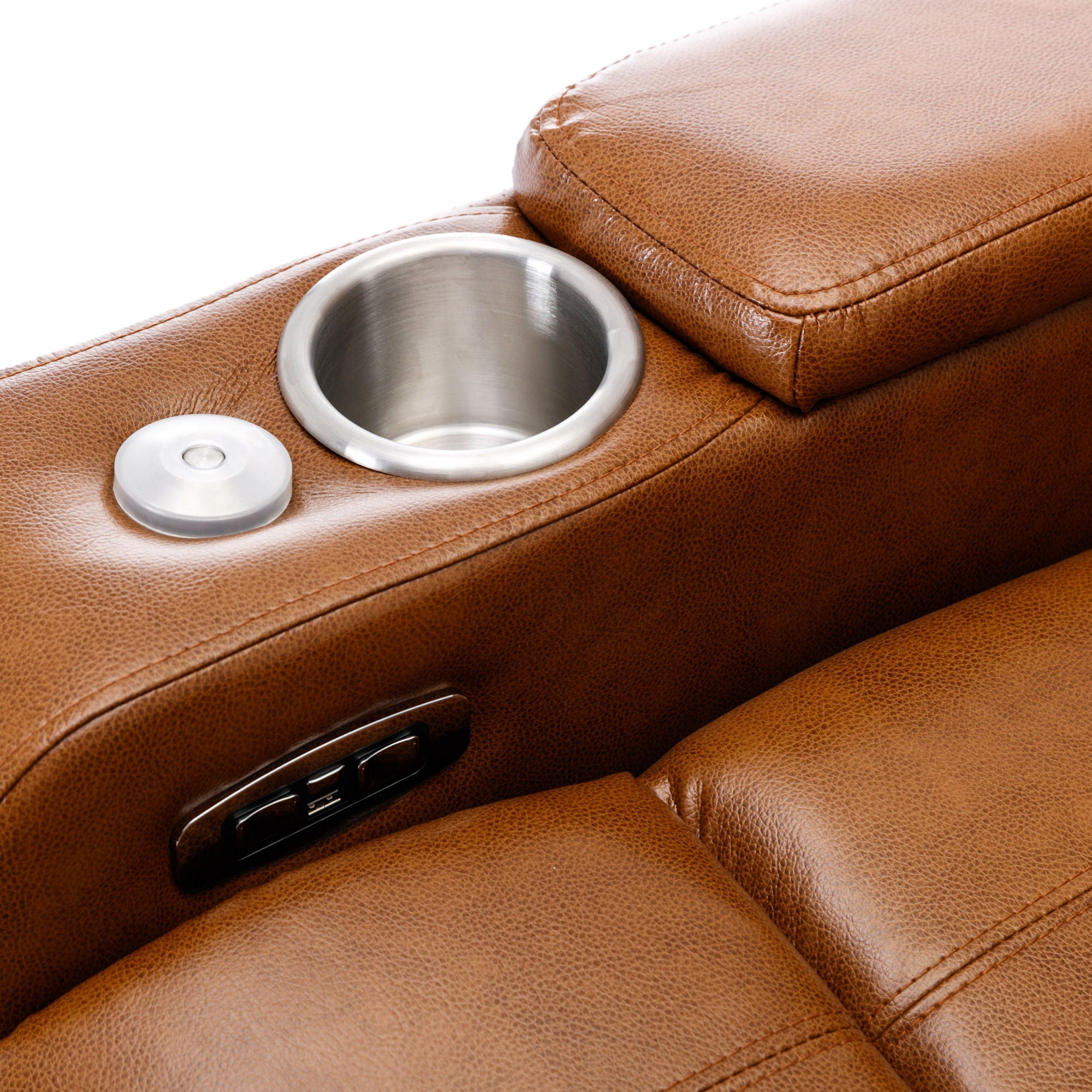 Power Motion Recliner Electric Power Recliner With USB Charging Port, Hidden Arm Storage, Convenient Cup Holder And tooth Speaker